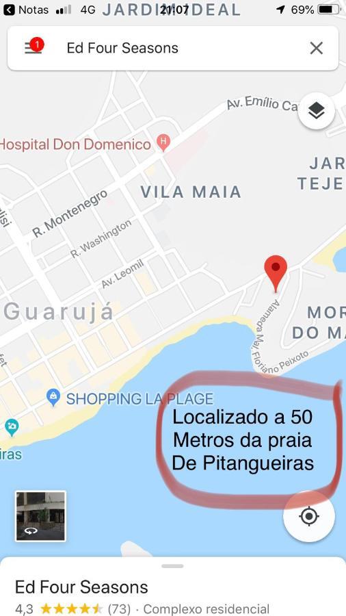 Guaruja Flat Apart otel Dış mekan fotoğraf